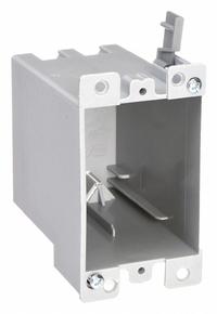 CANTEX Electrical Box: PVC, Nonmetallic Material & Nominal Size, Rectangular, 1 Gangs, Flush (MPN EZ21SOR). Key specifications — Brand: CANTEX; Bracket Style: Flush; Clamp Style: NMSC.