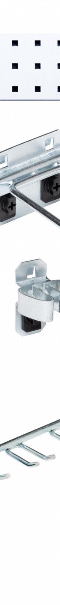 TRITON PRODUCTS Pegboard Strip Kit: Square, 3/8 in Peg Hole Size, 9 in x 36 in x 9/16 in, Steel (MPN LBS36T-WHT). Key specifications — Material: Steel; Finish: Epoxy Coated; Peg Hole Shape: Square; Includes: Strip: LBS-1W; Color: White; Brand: TRITON PRODUCTS.