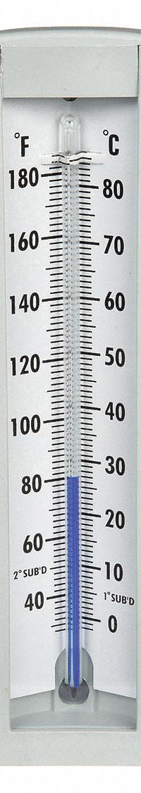 APPROVED VENDOR Compact Industrial Thermometer: 20°F to 180°F /-10°C to 80°C, +/-1% Accuracy (MPN 4PRU6). Key specifications — Thermometer Thread Type: NPT; Accuracy: +/-1%; Brand: APPROVED VENDOR.