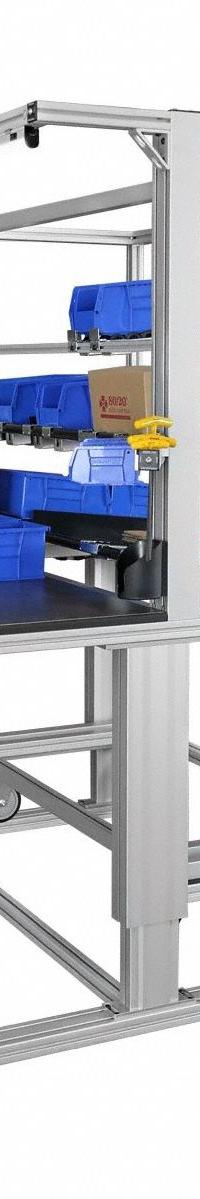 Tube Framing System Profiles: Silver, 72 1/2 in H x 48 1/2 in W x 55 3/16 in D, 750 lb Load Capacity (MPN Q-102130). Key specifications — Mobility: Stationary; Brand: 80/20; Color: Silver; Operating Voltage: 110V; Manufacturer Part Number: Q-102130.