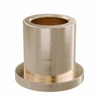 Flanged Sleeve Bearing: Bronze, SAE 841, 12 mm Bore, 17 mm OD, 20 mm Lg, -35°F to 300°F, 10 PK (MPN FFM1217-20B). Key specifications — System of Measurement: Metric; Material Grade: SAE 841; Flange Type: Flanged; Brand: OILITE.