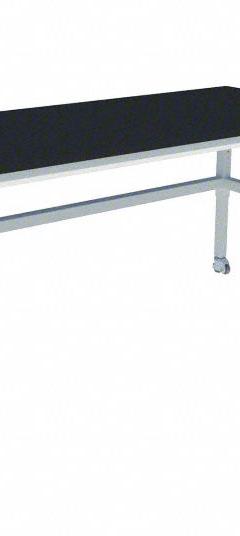 Heavy Duty Table: 24 in Overall Wd, 36 in Overall Ht, 8 ft Overall Lg, Phenolic, Petal White, Steel (MPN GRHD-9624-HCAP-2). Key specifications — Brand: INSTOCK; Caster Type: Vibration Isolating Locking Swivel; Countertop Material: Phenolic; Height Range: 30 in to 36 in.