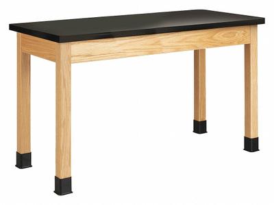 DIVERSIFIED SPACES Table: 24 in Overall Wd, 30 in Overall Ht, 4 1/2 ft Overall Lg, Epoxy - Fixed-Height Epoxy Surfaced Lab Tables