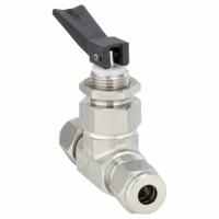 HAM-LET Manual Two-Way Ball Valve: 1/4 in Pipe Size, 316 Stainless Steel, Let-Lok x Let-Lok (MPN h-1200-SS-L-1/4). Key specifications — Brand: HAM-LET; Handle Type: Lever.