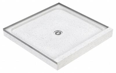 FIAT PRODUCTS Shower Base: Rectangle, Single Threshold, Terrazzo, 36 in Overall Lg - Shower Bases