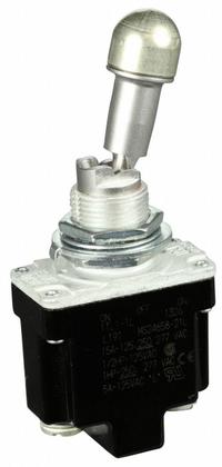 HONEYWELL Toggle Switch: 3 Position, 3 Connections, SPDT, Screw Terminals Connection, TL Series (MPN 1TL1-1L). Key specifications — AC Contact Rating: 15 A @ 125 V; Switch Function Configuration: On/Off/On; Brand: HONEYWELL; Series: TL; Horsepower: 1 hp @ 250V AC.