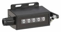 DAYTON Mechanical Counter: Top Coming (TC), Top Coming (TC), Base Mounting, Black, White, 5 Digits (MPN 6X158). Key specifications — attr1048545: 6X158; attr1048549: DAYTON; attr1048546: Black; attr1048554: White; attr1048558: Counter May be Handheld or Mounted; attr1048564: Right Hand Top Coming; attr1048565: Base; attr1048567: Mechanical.