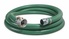 Water Suction and Discharge Hose: 4 in Hose Inside Dia., 55 psi, Green, 4 in x 4 in Fitting Size (MPN SP400-15CN-G). Key specifications — Temp. Range: 0° to 158°F; Hose Color: Green; Brand: CONTINENTAL.