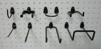 APPROVED VENDOR Pegboard Hook Assortment Kit: 1/4 in Peg Hole, For 1 in Pegboard Hole Spacing, Black (MPN 5TPJ6). Key specifications — Color: Black; Includes: (12) Rods and Clips; Locking System: Screw-In; Mounting Type: Surface; Accessory Type: Hook Assortment Kit; Brand: APPROVED VENDOR.