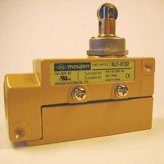MOUJEN Limit Switch: Roller Plunger, MJ1-6 (MPN MJ1-6102). Key specifications — attr1019632: MOUJEN; attr1023447: MJ1-6.