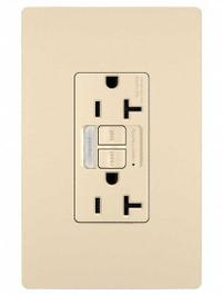 LEGRAND GFCI-USB: Duplex, 5-20, Ivory, GFCI, 125V AC, 20 A, 2 Pole / 3 Wire (MPN 2097NTLTRI)