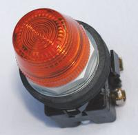 EATON Pilot Light: 30 mm Panel Mounting Size, Amber, LED, 24 V AC/DC Max Volt Rating (Supply) (MPN HT8HFAF3). Key specifications — Series: HT800; Brand: EATON; Includes Push-To-Test: No Push-To-Test Included.