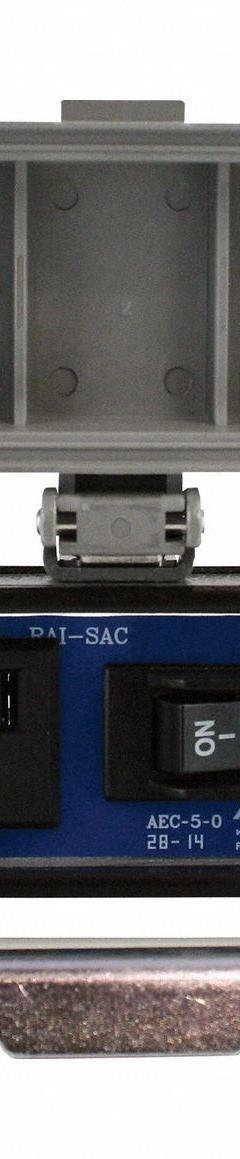 AUTOMATION SYSTEMS INTERCONNECT Interface Panel Connector: Aluminum, 120V Single AC Receptacle (MPN RAI-SAC-102-B). Key specifications — Manufacturer Part Number: RAI-SAC-102-B; Brand: AUTOMATION SYSTEMS INTERCONNECT; IP Rating: IP65; Panel Configuration: 120V Single AC Receptacle; Panel Terminations: RJ45.