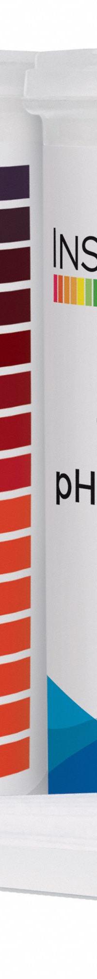 HYDRION pH Test Strips: 7 pH to 14 pH, 0.5 pH Resolution, 3 1/4 in Overall Lg, 1/4 in Overall Wd (MPN 87014). Key specifications — pH Resolution: 0.5 pH; Brand: HYDRION.