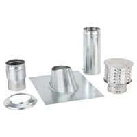 Gas Vent Pipe Kit: 3 in Duct, 1 ft Lg, Steel, Category I, Std Pipe, Galvanized Steel (MPN 3EK). Key specifications — Includes: Draft Hood Connector and 12 in Adjustable Length; Finish: Galvanized; Brand: AMERI-VENT; Product Type: Gas Vent Pipe; Material: Steel; Connection Type: Snap Lock; Vent Material: Outer Galvanized Steel w/ Inner Aluminum Liner.