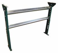 ASHLAND CONVEYOR Conveyor Support Stand: For 22 in Between Frame Wd, 79 in Min. Ht, 109 in Max. Ht (MPN H15M94B22). Key specifications — Stand Material: Steel; Color: Green; Brand: ASHLAND CONVEYOR.