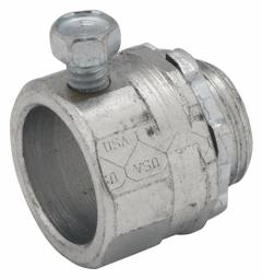 Rigid Set Screw Connector: Steel, 3/4 in Trade Size, 1 1/4 in Overall Lg (MPN 3003). Key specifications — Trade Size: 3/4 in; Overall Length: 1-1/4 in; Material: Steel; Finish: Zinc Plated; For Use With: Rigid Set Screw Couplings; Thread Size: 3/4"; Thread Type: NPS; Thread Gender: Male.