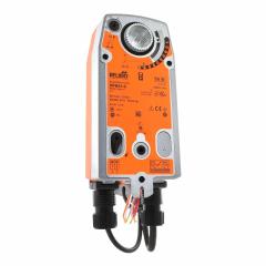 Damper Actuator: Dampers, On/Off, Spring Return, 90 in-lb, 24V AC/DC, Hardwired Plenum Rated Cables (MPN NFB24-S). Key specifications — Manufacturer Part Number: NFB24-S; Shaft Rotation: CW/CCW; Stroke Degree: 0 to 95°; Plenum Rating: Plenum Rated; Power Rating: 8.5VA; Input Voltage: 24V AC/DC; Brand: BELIMO; For Use With Building Automation Systems: Not Building Automation System Compatible.