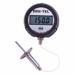 TEL-TRU Digital Thermometer: -75°F to 750°F /-60°C to 400°C, +/- 0.5F, 4.5 in Dial Dia (MPN SD4RB09113-P22CH3-10-C1010). Key specifications — Brand: TEL-TRU; Accuracy: +/- 0.5F.