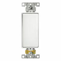 LEVITON Wall Switch: Rocker Switch, 3-Way, Maintained, White, 120/277V AC, 20 A (MPN M5623-W). Key specifications — Illuminated: No; Voltage Rating: 120/277V AC.