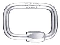 MAILLON RAPIDE Connecting Link: Quick Link, Stainless Steel, 3 1/16 in Overall Lg, 1/2 in Trade Size (MPN S-120-SS). Key specifications — attr994664: MAILLON RAPIDE.