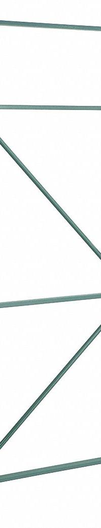 STEEL KING Upright Frame: Teardrop, 16 ft Overall Ht, 48 in x 3 in, Green, Steel (MPN RTFBG048192F01VG). Key specifications — Color: Green; Brand: STEEL KING.