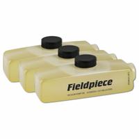 FIELDPIECE Refrigerant Evacuation Pump Oil: ISO-32, 8 oz Container Size, Bottle (MPN OIL8X3). Key specifications — Color: Orange; Brand: FIELDPIECE; ISO Viscosity Grade: ISO-32.
