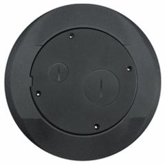 HUBBELL WIRING DEVICE-KELLEMS Floor Subplate: Round, Silver, Aluminum, Smooth, 8 in Dia. x 9/16 in H (MPN S1SPFFAL). Key specifications — attr211014: HUBBELL WIRING DEVICE-KELLEMS; attr1046648: Silver; attr1046653: Round; attr1046654: Smooth; attr1046660: Aluminum.