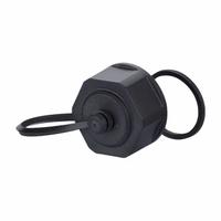 METZ CONNECT IP67 Protective Cap: Protective Cap, Plastic, V1 Bulkhead, IP67/IP6X/IPX7, Black (MPN 1401018102KI). Key specifications — Brand: METZ CONNECT; For Use With: V1 Bulkhead; IP Rating: IP67; Product Type: Protective Cap; Color: Black; Material: Plastic.
