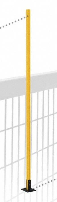 Tube Framing System Profiles: Mounting Post, 88 in H, 1 1/2 in W x 1 1/2 in D, Yellow, 24882. Key specifications — Brand: 80/20; Product Type: Mounting Post; Compatible Series: 80/20 15 Series; Manufacturer Part Number: 24882; Includes: Hardware.