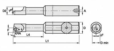 WIDIA Indexable Boring Bar: QSBI37562511255R (MPN 2825832) - Indexable Boring Bars