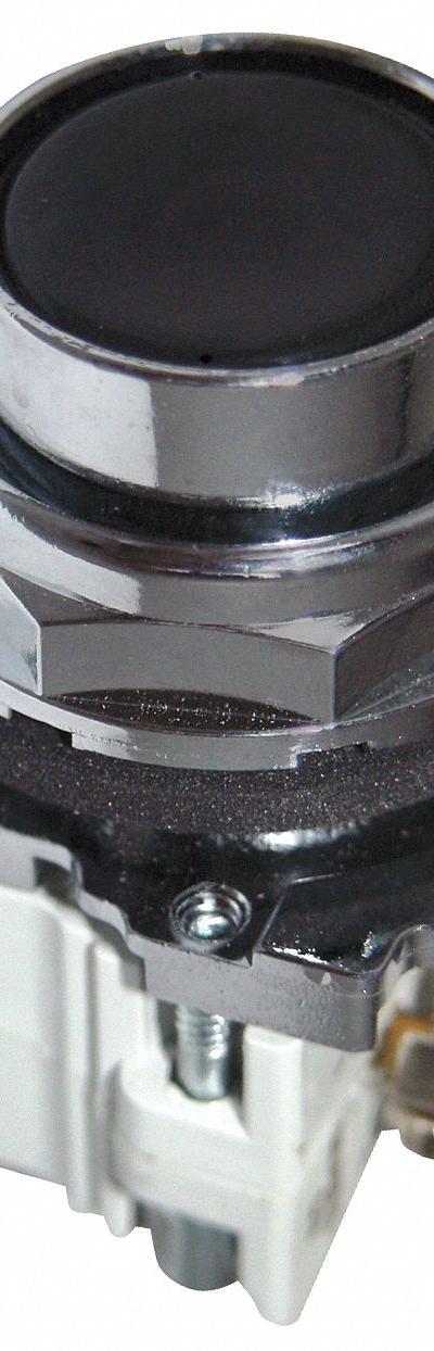EATON Flush Push Button Operator: Non-Illuminated, Flush Profile, Metallic, 30 mm - Flush-Mount Push Buttons