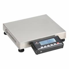 MEASURETEK Shipping Scale: 150 lb Wt Capacity - Imperial, 12 in Weighing Surface Dp, kg/lb, LCD (MPN 12R970). Key specifications — attr1359871: 0.02 kg/0.05 lb; attr1359875: USB; attr1359893: Stainless Steel.