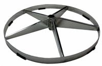 DAYTON Pedestal Base: Pedestal Base, 3 7/8 in Lg, 30 in Base Dia., Stainless Steel (MPN 70828). Key specifications — Material: Stainless Steel; Manufacturer Part Number: 70828; Brand: DAYTON; Color: Gray.