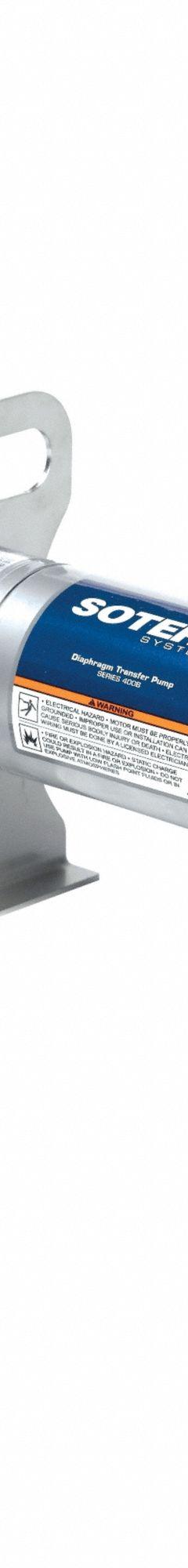 SOTERA Electric Drum Pump: Pump Only, 1/4 hp HP, 12 V DC, 13 gpm, 3,000 cps Max. Viscosity (MPN SS415BX731). Key specifications — Brand: SOTERA.