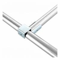 FLEXPIPE Pipe Mount Drop Stop: Pipe Mount Drop Stop, Tee, Silver, Hot Rolled Steel, 3 1/4 in Lg (MPN HJ-DS). Key specifications — Product Type: Pipe Mount Drop Stop; Brand: FLEXPIPE; Finish: Zinc-Plated; Corrosion Resistant: Yes; Material: Hot Rolled Steel.