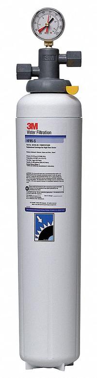 3M WATER FILTRATION PRODUCTS Water Filtration System: 3 micron, 5 gpm, 23 5/8 in Overall Ht (MPN 5616404). Key specifications — Product Type: High-Flow Filtration System; Filter Media: Polyphosphate; Brand: 3M WATER FILTRATION PRODUCTS; Reduces: Chlorine Taste.