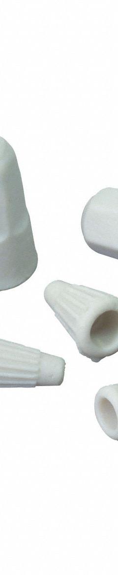 TEMPCO Twist-On Wire Connector: White, Wire Sizes 22 AWG – 16 AWG, 300 V, 1 (MPN EHD-114-102). Key specifications — Brand: TEMPCO; Maximum Wire Combination: (1) 18 AWG with (1) 16 AWG; Manufacturer Part Number: EHD-114-102; Minimum Wire Combination: (2) 22 AWG.