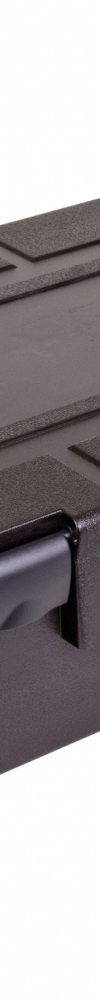 FLAMBEAU Protective Case: 15 in x 19 1/2 in x 7 3/4 in Inside, Pick and Pluck, Black, Stationary (MPN 50720). Key specifications — Closure Type: Single Throw; Brand: FLAMBEAU; Carry-On Size: No.
