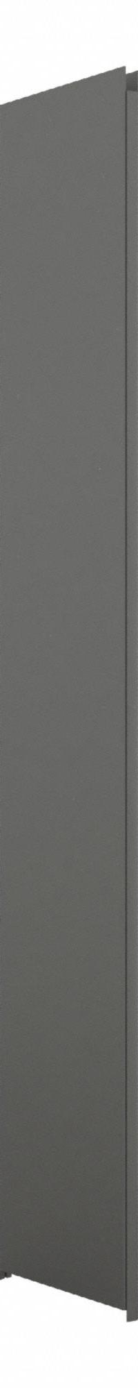 HADRIAN Pilaster: Stainless Steel, Powder-Coated, Slate, 82 in Ht, 24 in Wd, 1 1/4 in Thick (MPN 541024-621). Key specifications — Door Swing: Left Hand In/Right Hand Out; Brand: HADRIAN; Color: Slate; Finish/Texture: Powder-Coated.