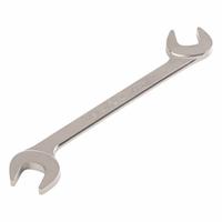 TEKTON Open End Wrench: Chromium Molybdenum Steel, Satin, 14 mm Head Size, 6 5/16 in Overall Lg (MPN WAE84214). Key specifications — attr309776: No; attr309781: Satin; attr309780: Chromium Molybdenum Steel; attr324939: TEKTON.