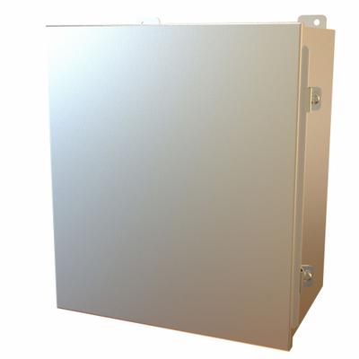 HAMMOND Electrical Enclosure: Stainless Steel, 14 in x 12 in x 8 in, NEMA 12/13/3R/4/4X - Stainless Steel Enclosures