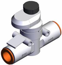 SMC Speed Controller: In-Line Fitting, 1/2 in Valve Body Size, 1/2 in Push to Connect Tube, 1/2 in (MPN AS4002FS-13). Key specifications — attr947203: Brass/PBT; attr947205: SMC.