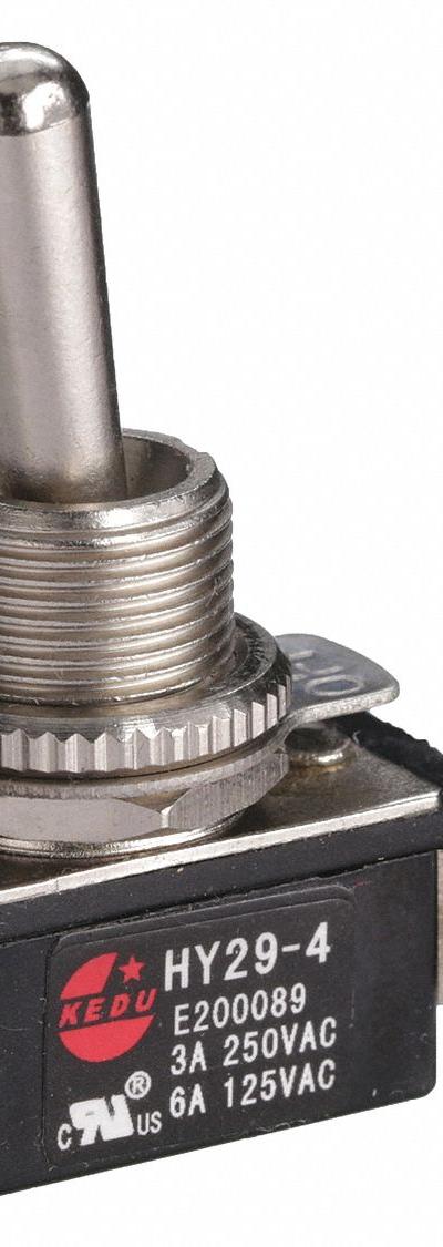 APPROVED VENDOR Toggle Switch: 2 Position - Panel-Mount Toggle Switches
