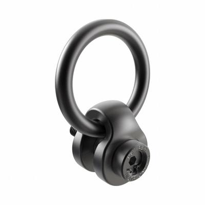 JERGENS Hoist Ring: Swivel, Nickel-Plated Steel, 3/8"-16, Max. 800 lb - Side-Pull Pivot & Rotate Hoist Rings