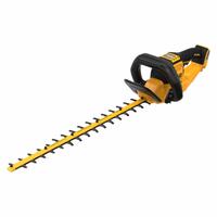 DEWALT Battery-Powered Hedge Trimmer: FLEXVOLT® Platform, 1 1/4 in Cutting Wd, 26 in Blade Lg, 60 V (MPN DCHT870B). Key specifications — attr994967: DEWALT.