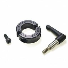 RULAND MANUFACTURING Quick Clamping Shaft Collar: 60 mm Bore Dia, Round, 1215, Carbon Steel, Black (MPN LV-MSP-60-F). Key specifications — Handle Color: Black; Collar Material Finish: Black Oxide; Brand: RULAND MANUFACTURING.