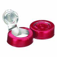 Lab Bottle Caps: 20 mm Dia, Red, Aluminum, Unlined, 1,000 Closures Included, Colored (MPN 224193-06). Key specifications — Clarity: Colored; Septa Included: No; Vented: No; Brand: WHEATON; Closure Color: Red; Closure Liner Material: Unlined.