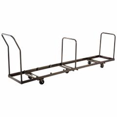 NATIONAL PUBLIC SEATING Chair Cart: 1,375 lb, 109 1/2 in L x 19 1/2 in W x 38 1/2 in H, Brown (MPN DY50). Key specifications — Frame Color: Brown; Brand: NATIONAL PUBLIC SEATING; Caster/Wheel Configuration: (2) Swivel.