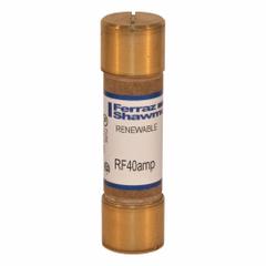 MERSEN Fuse: Class H, RF Series, Fast-Acting, 40 A, 250 V AC, Non-Indicating (MPN RF40). Key specifications — Manufacturer Part Number: RF40; Brand: MERSEN; Series: RF.
